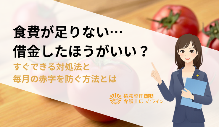 食費が足りない…借金したほうがいい？すぐできる対処法と毎月の赤字を防ぐ方法とは