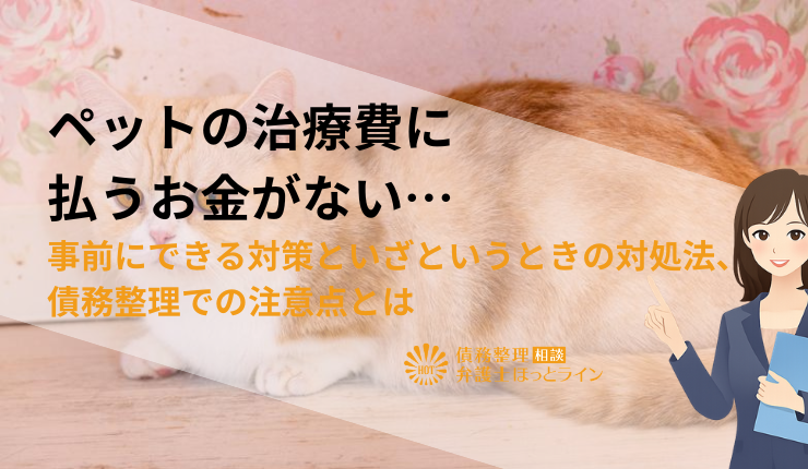 ペットの治療費に払うお金がない…事前にできる対策といざというときの対処法、債務整理での注意点とは